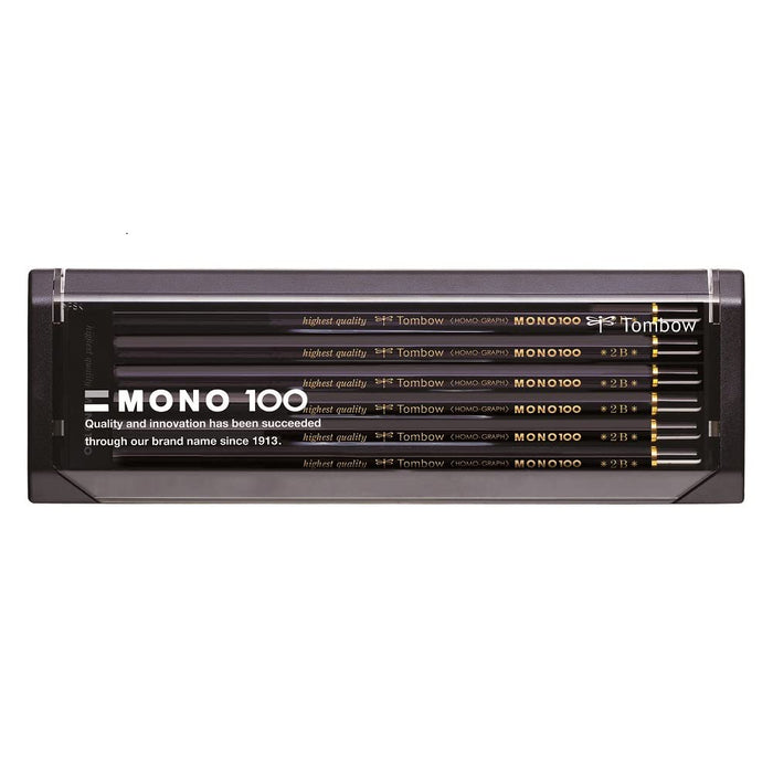 Tombow Mono 100 2B Pencils Premium Quality 1 Dozen Pack