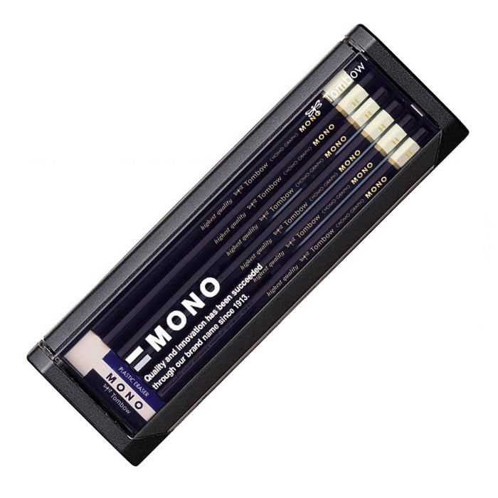 Tombow Mono H 铅笔套装 高品质经典设计 - 12 支装