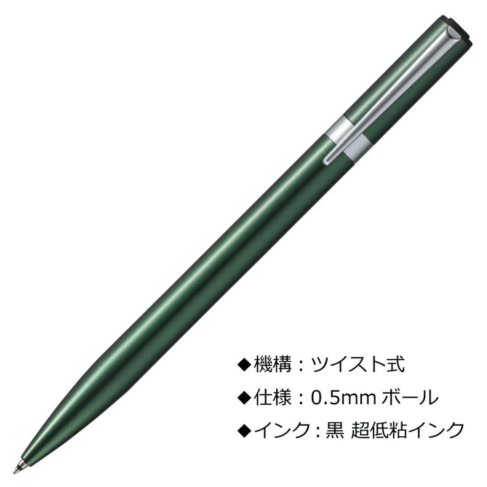 Tombow Oil Ballpoint Pen Zoom L105 0.5 Tip Green - Elegant Pencil Style by Tombow