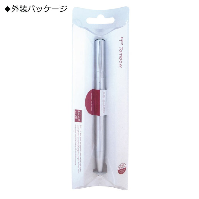 Tombow Zoom L105 银色油性圆珠笔 0.5 Tombow 铅笔 FLB-111A