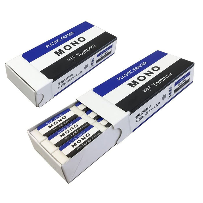 Tombow Mono Pencil Eraser Rectangle 18 Pieces Jha-061 White