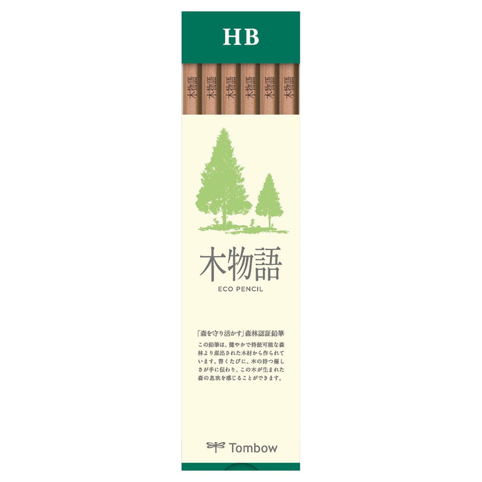 Tombow Pencil HB S Tree Story - Pack of 12 Eco-friendly Stationery