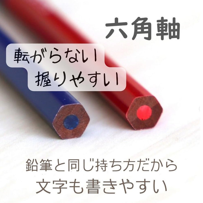 Tombow Ippo 红色和蓝色铅笔 12 支装 用于四舍五入 - Cv-Kivp 系列