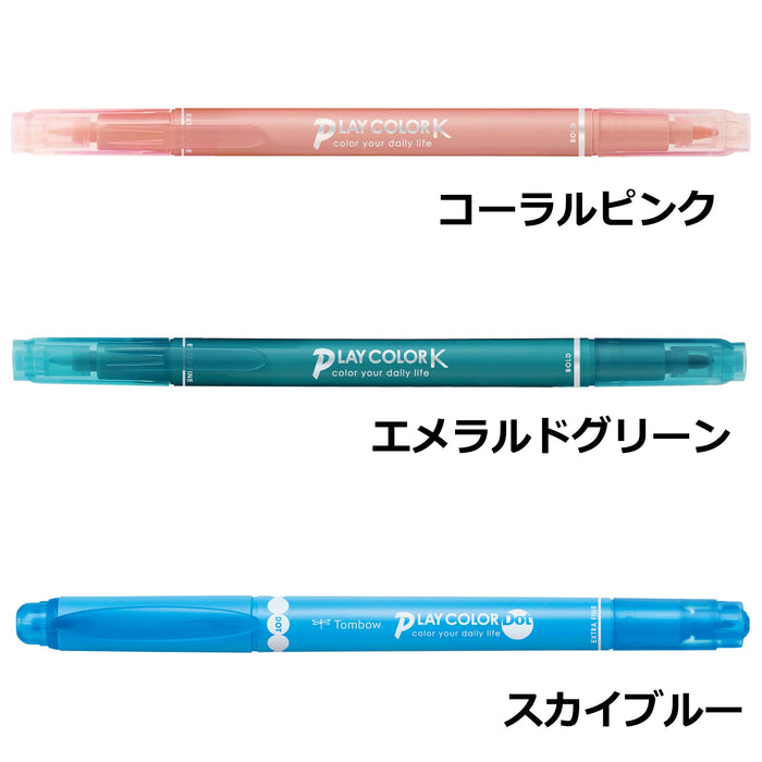 Tombow 簽字筆 3色套裝 Gcf-311Pa 水性玩彩 帥氣便條紙