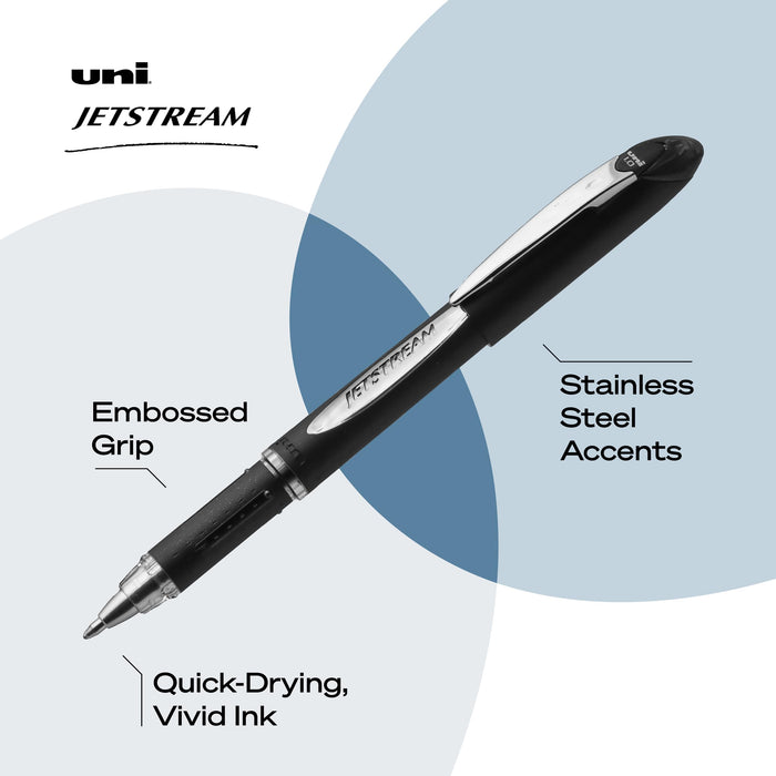 Mitsubishi Pencil Uni-Ball Jetstream 0.7mm Ballpoint Pen Pack of 12