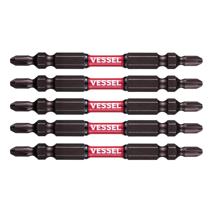 Vessel Slim Torsion 40V Double Ended Bit 4.5 x 82mm 5 Pieces - Sakisbo Range