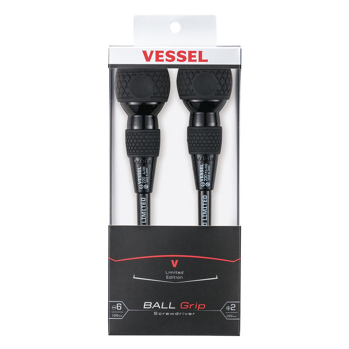 Vessel Ball Grip Driver Set of 2 Black Onyx Limited Edition 220L-2Ps-Bo