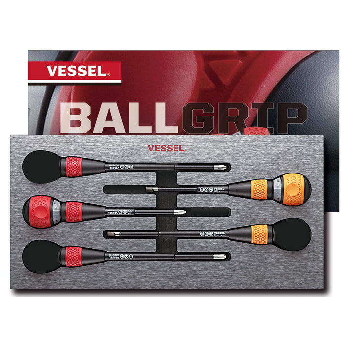 Vessel Ball Grip Ratchet Driver Set of 5 with Eva Foam #2