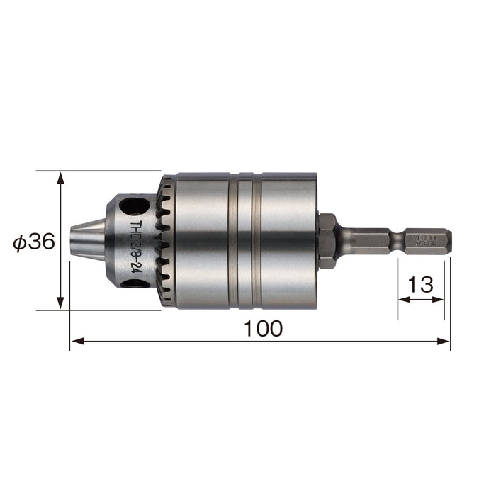 Vessel Hybrid Drill Chuck Diameter Range 1.5-10mm - Vessel BH-21 Model