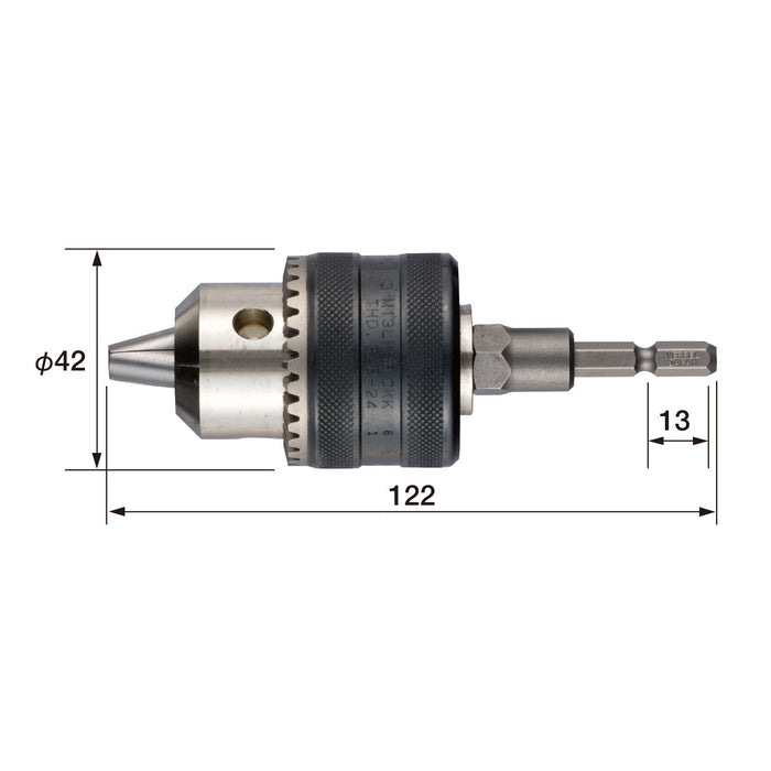 Vessel Drill Chuck BH-23 with Key 1.5-13mm Diameter - Vessel Tools