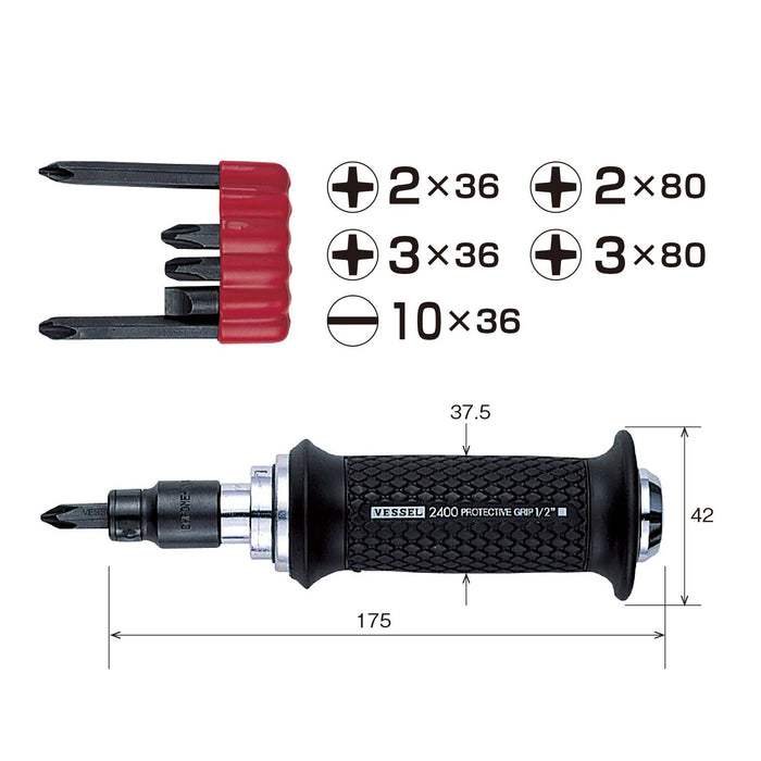 Vessel Brand 240001 Impact Driver - Durable Vessel Tools