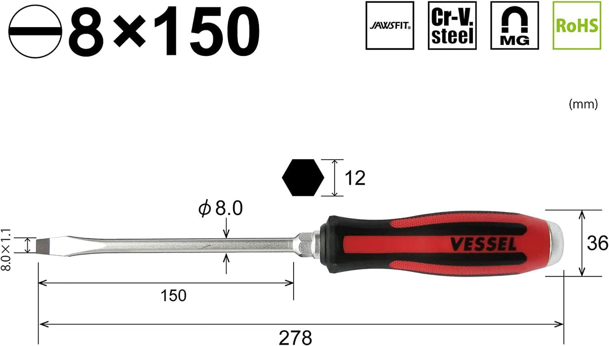 Vessel Megadora 8x150mm S-930 Penetrating Driver with S Hanger