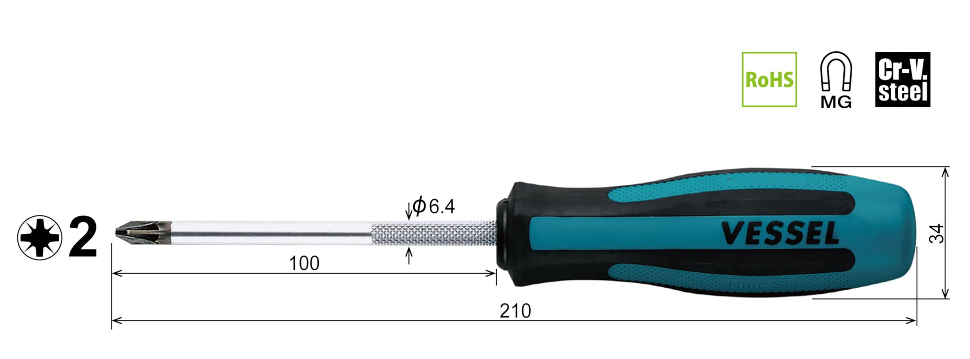 Vessel Megadora Posidriver Pz2x100 - 优质 903 Vessel 品牌