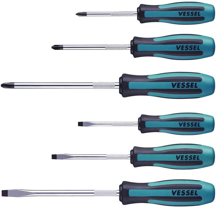 Vessel Megadora 6-Piece Screwdriver Set in Paper Box 9006Pb