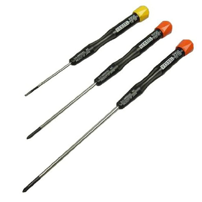 Vessel Precision Micro Screwdriver Set of 3 - +00/+0/-1.8 Models 9902