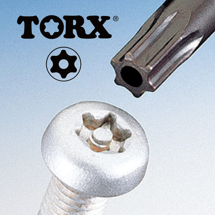 Vessel Power Grip Torx T30H 螺絲起子 - 防篡改 120mm 5400Tx