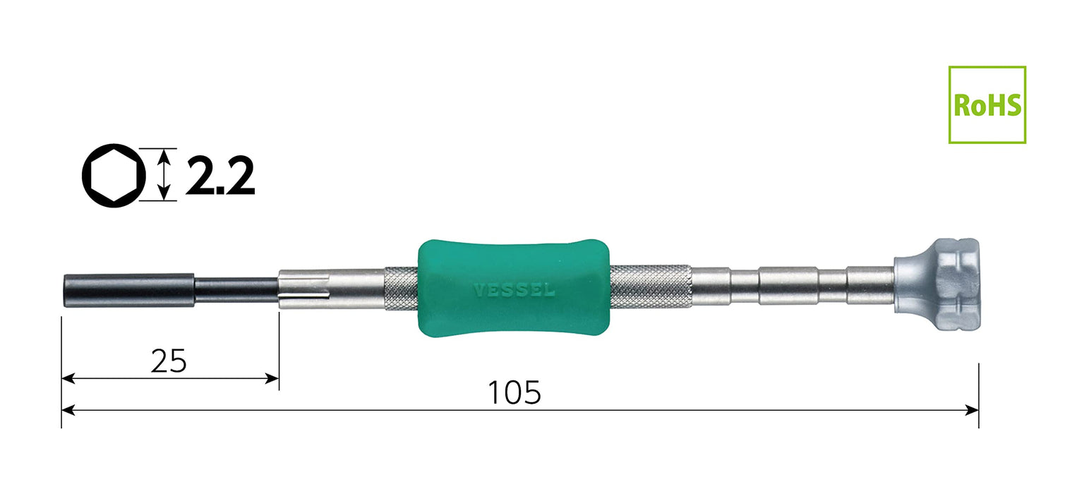 Vessel TD-52 精密螺母起子 H2.2 品質設計專業工具