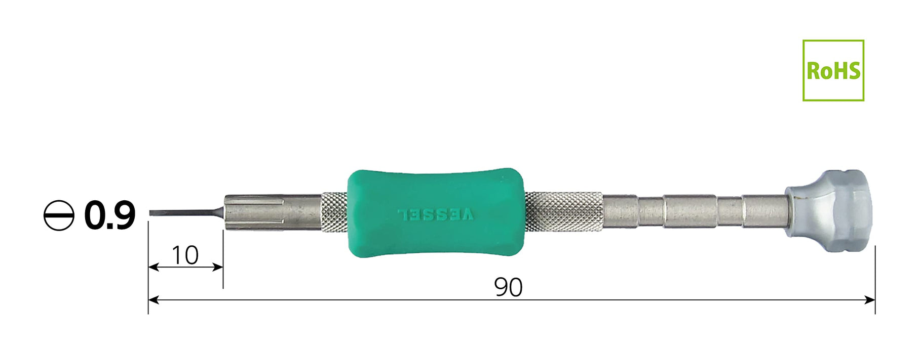 Vessel Precision TD-51 Screwdriver -0.9 Version by Vessel Brand