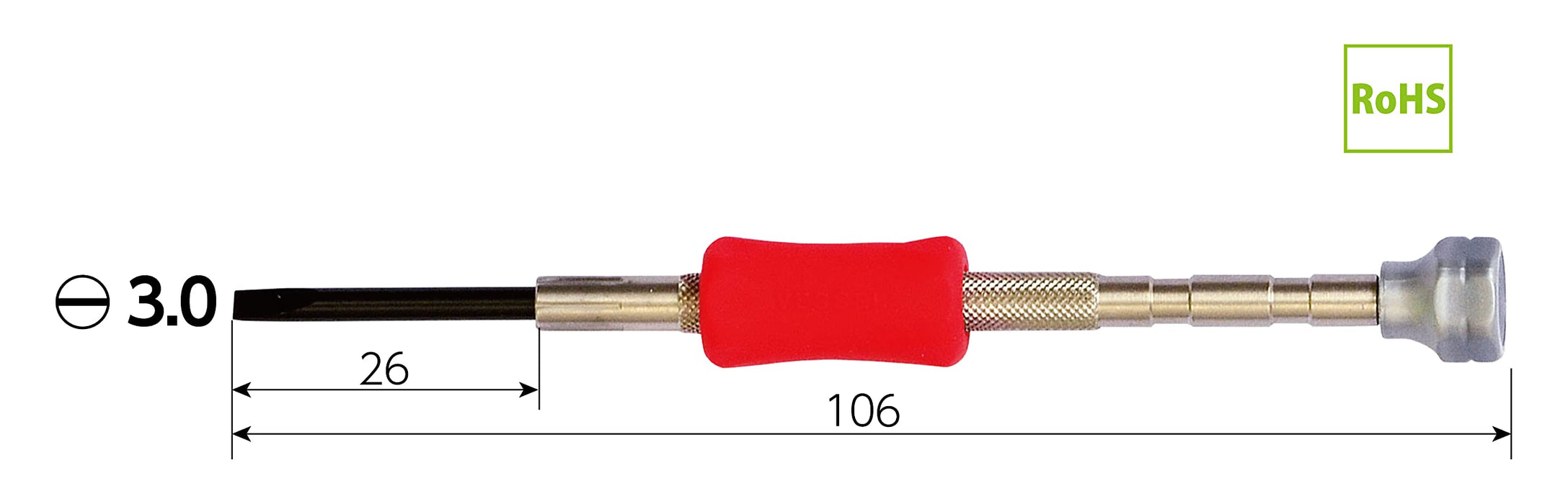 Vessel Precision TD-51 螺絲起子 -3.0 Vessel 品牌高效能工具