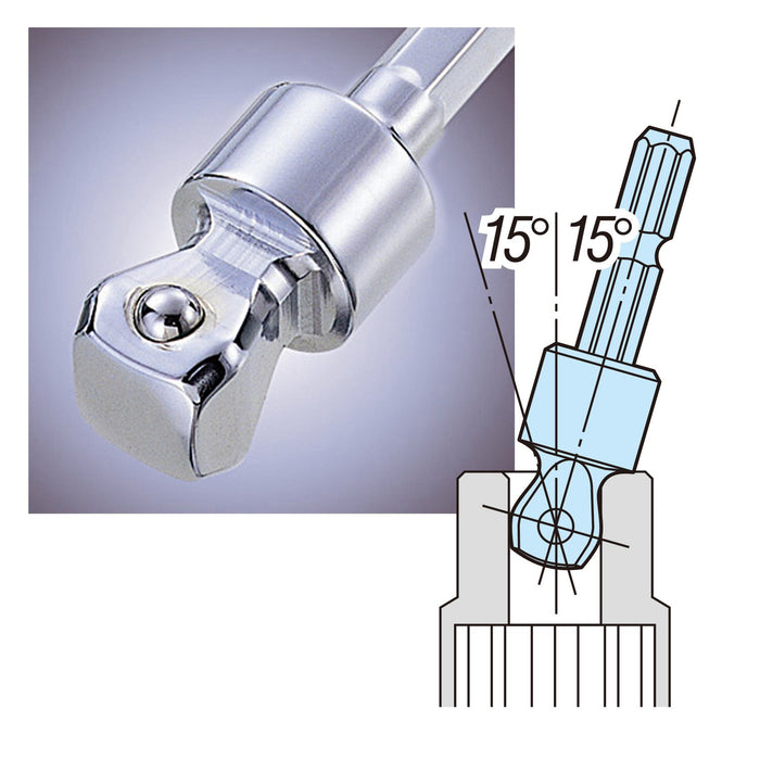 容器旋轉插座轉接器 A20WSQ4 1/2 英吋 12.7mm Sq x 60mm