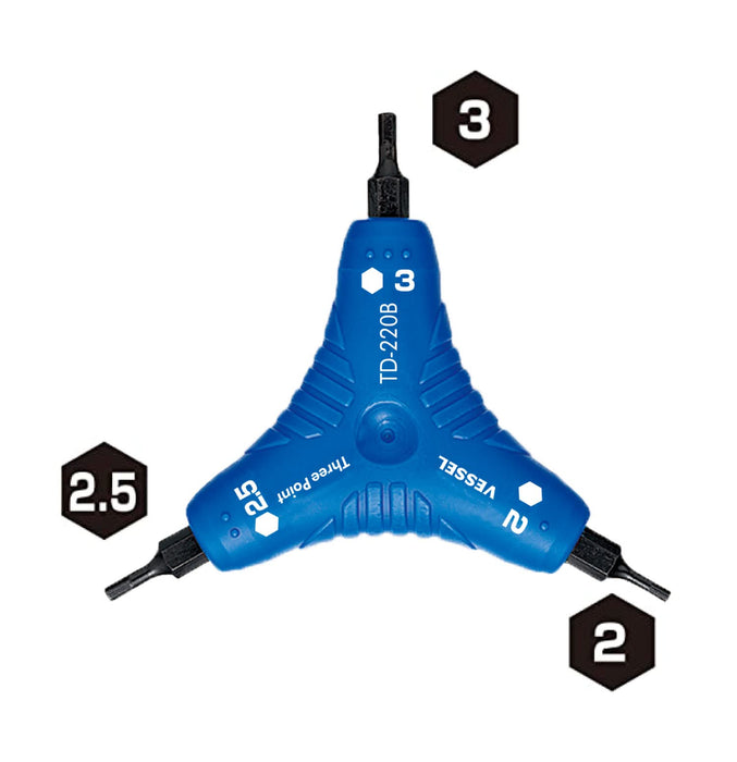 船用六角扳手三点式 - TD-220B 高品质船用工具