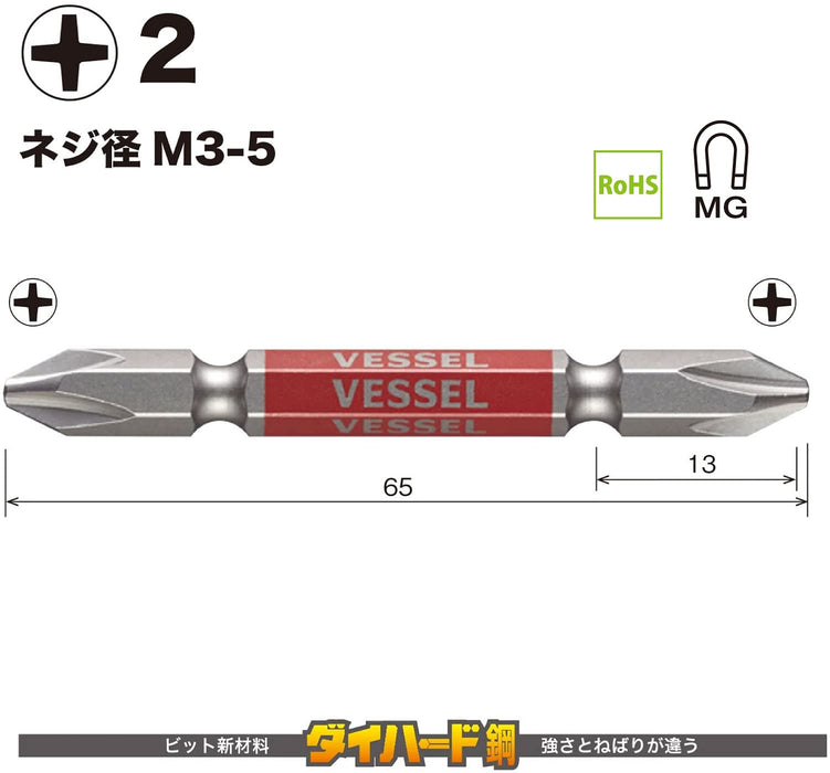 容器 40V 雙端加 Gosai Bit 2x65 2 件組 GS142065