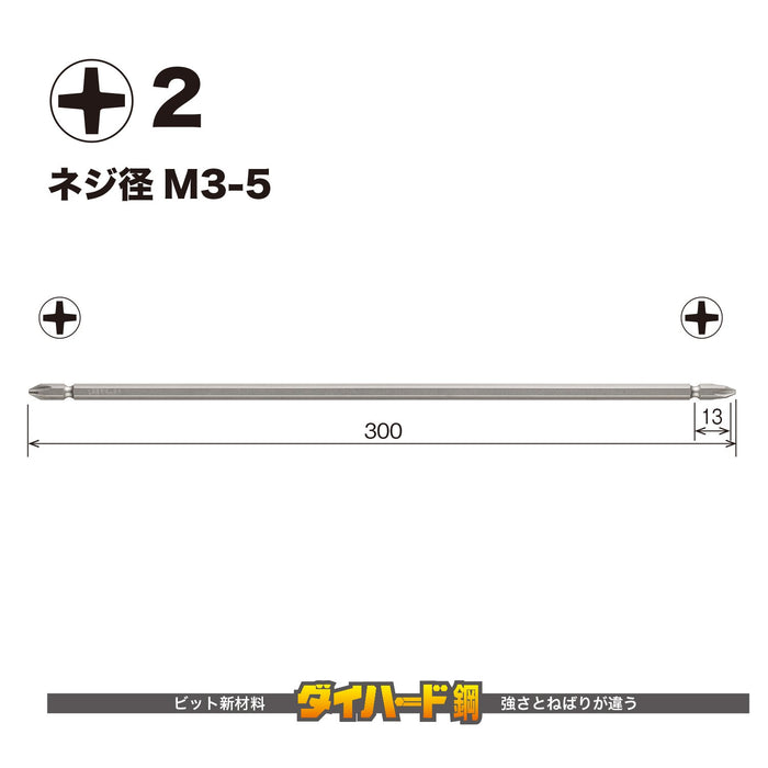 Vessel 40V 双头 Gosai 钻头 +2 X 300 1 件套 Gs142300