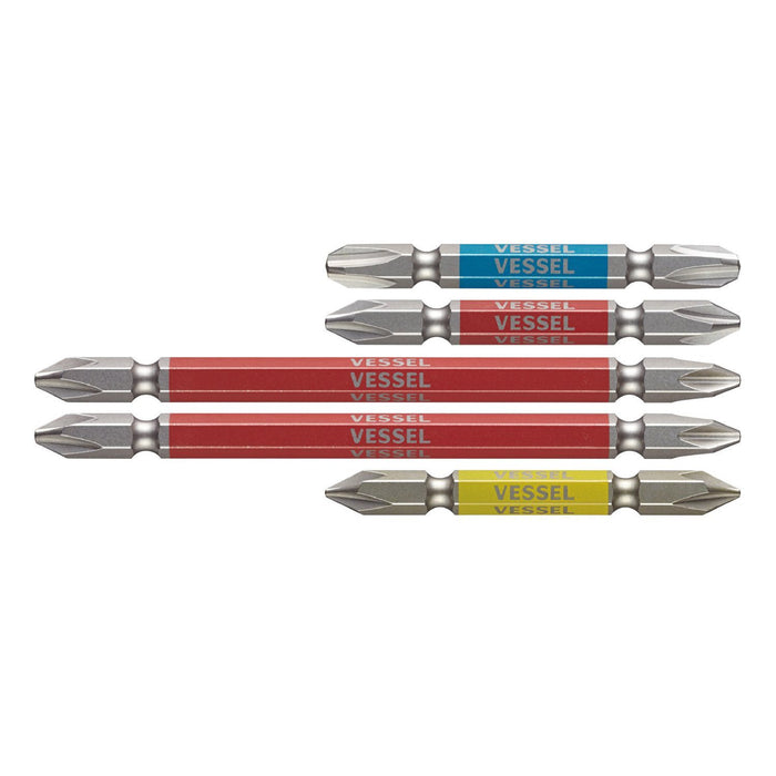 Vessel 40V Gosai 5-Piece Bit Set Double Ended +1/+2/+3x65 +2x110 - GS5P-02