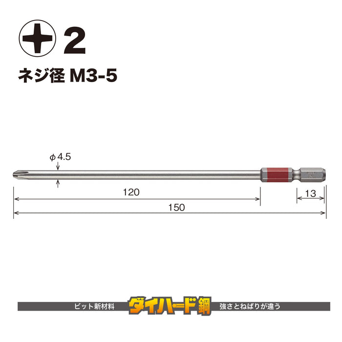 Vessel 40V 兼容单头 Gosai 钻头，带 2x150 5 件套 Gs5P2150D