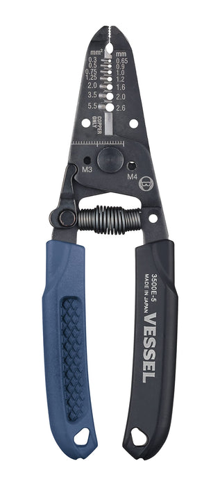 Vessel 3500E-5 Durable Wire Stripper with Built-In Screw Cutter