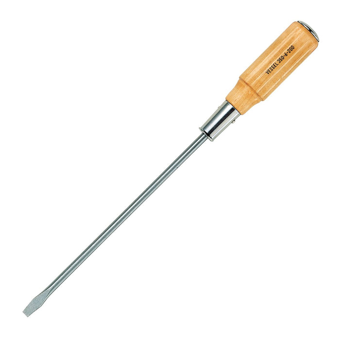 Vessel Long Shaft Wooden Handle Penetrating Driver 6x200 350 Series