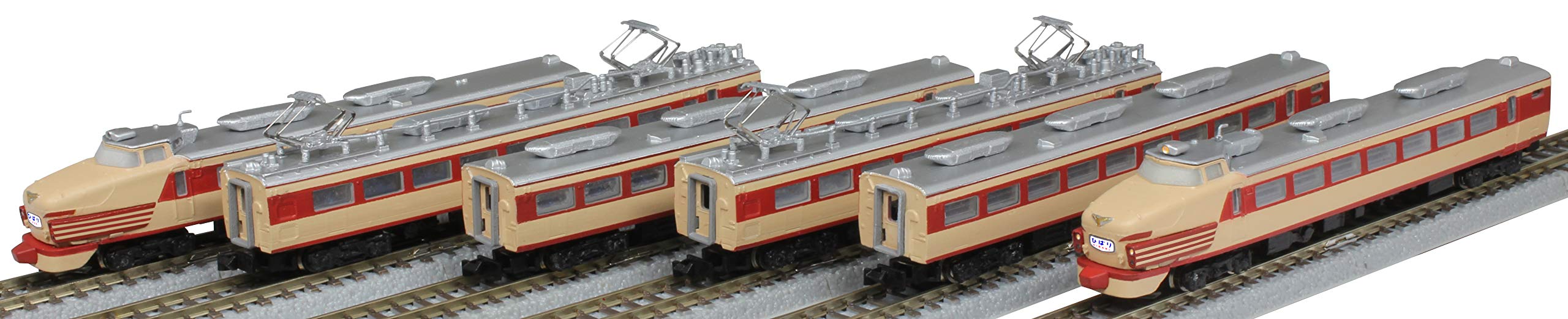 Rokuhan Z Gauge Jnr 485 系列早期車型「雲雀」6 節車廂基本套組火車黑色 481