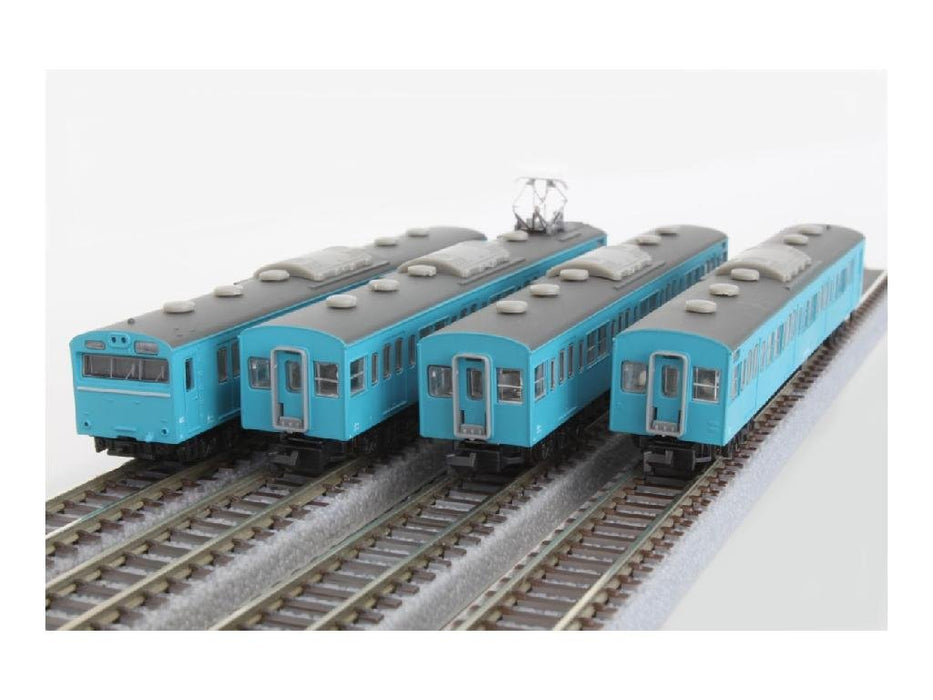 Rokuhan Z Gauge Jnr 103 系列 4 辆基本套装 - 天蓝色 京滨东北线