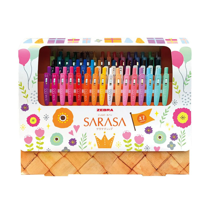 Zebra 20th Anniversary Sarasa Clip Gel Pen Set - 0.5mm 47 Colors