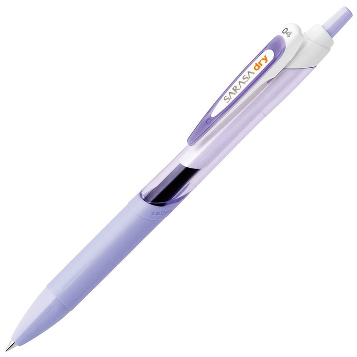 Zebra Sarasa Dry Gel Ballpoint Pens 0.4mm Soft Purple Pack of 10