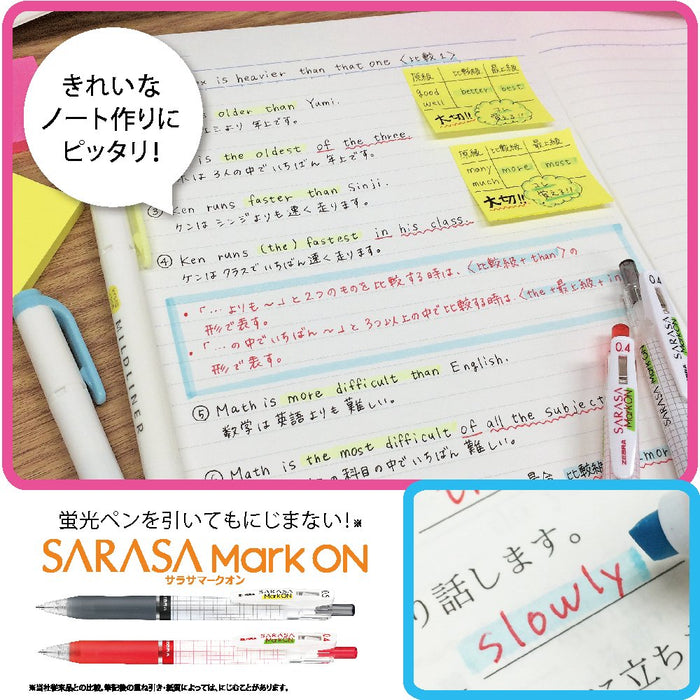 Zebra Sarasa Markon Gel Ballpoint Pen 0.4mm Red Ink Pack of 10