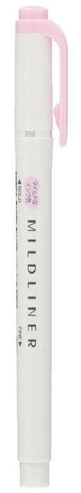 Zebra Mild Liner Highlighter Set Mild Baby Pink 10 Pieces