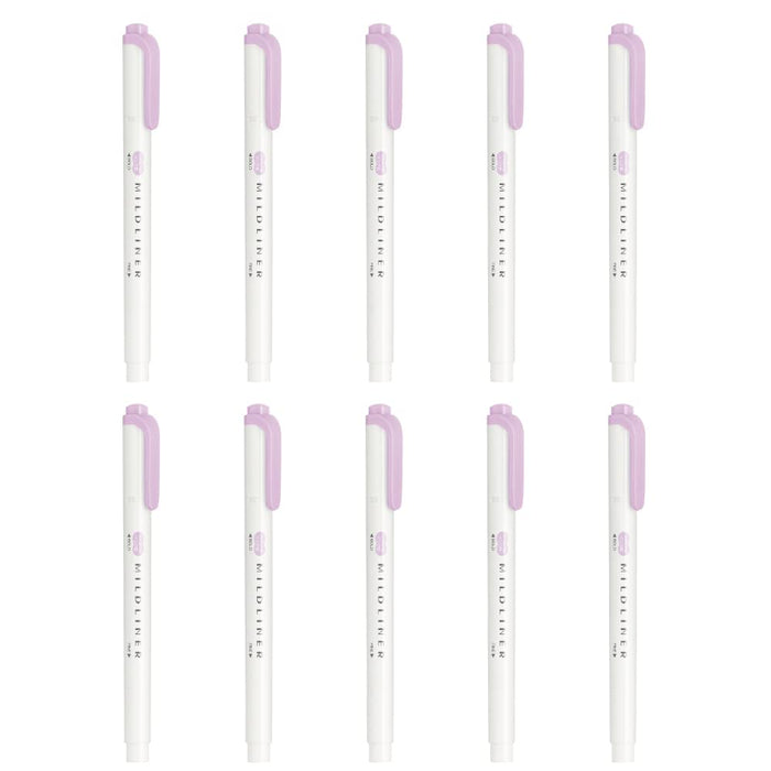 Zebra Mildliner Highlighters Dry Lac 10 piece set - B-Wkt7-Mll