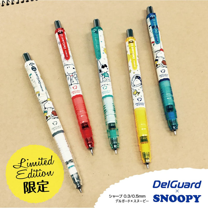 Zebra Delguard 0.5 Limited Color Blue Snoopy Comic Mechanical Pencil