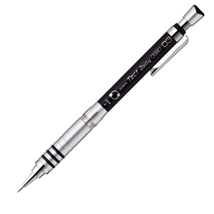 Zebra Tect Two-Way 0.3 Black Mechanical Pencil 10-Pack B-Mas41-Bk