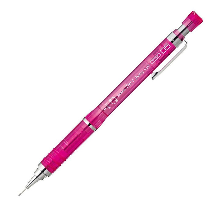 Zebra Tect Two Way Light Mechanical Pencil 0.5mm Pink - MA42-P