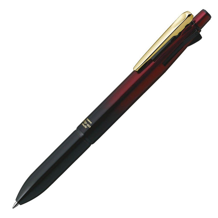 Zebra Elegant Red Multi-Function Pen 4 Colors with Sharp Multi 3000 Clip-On B4Sa6-Er