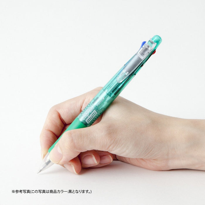 Zebra Multi-Function 4-Color Pen with Sharp Clip-On B4Sa1-Bk 14.85cm x 1.4cm