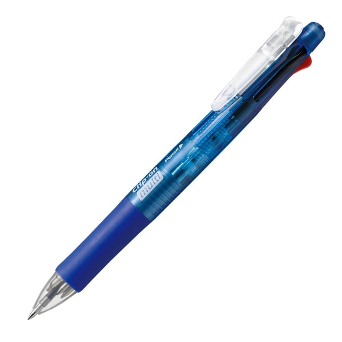 Zebra Multi-Function 4 Color Pen with Sharp Clip-On Set of 10 Blue B-B4Sa1-Bl