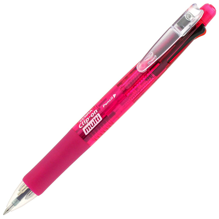 Zebra 4-in-1 Multi-Function Pen with Sharp Clip-On Pink Color Model B4Sa1-Cp Zebra