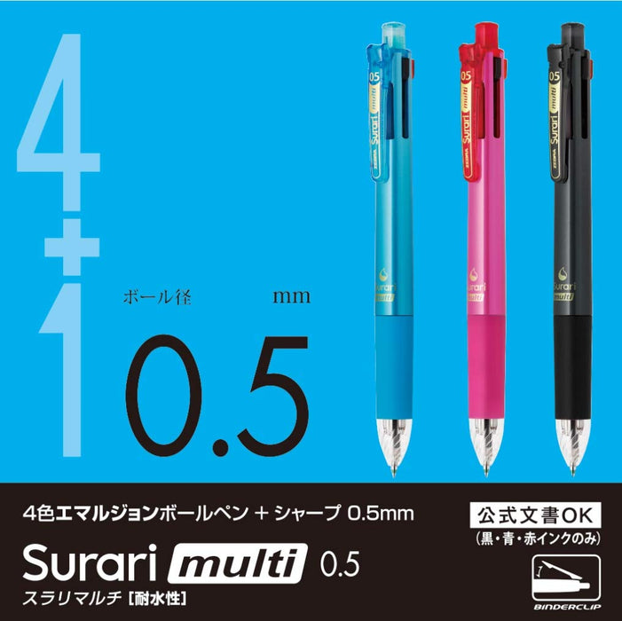 Zebra Multi-Function 4-Color Pen Sharp 0.5 Pink P-B4Sas11-P Zebra