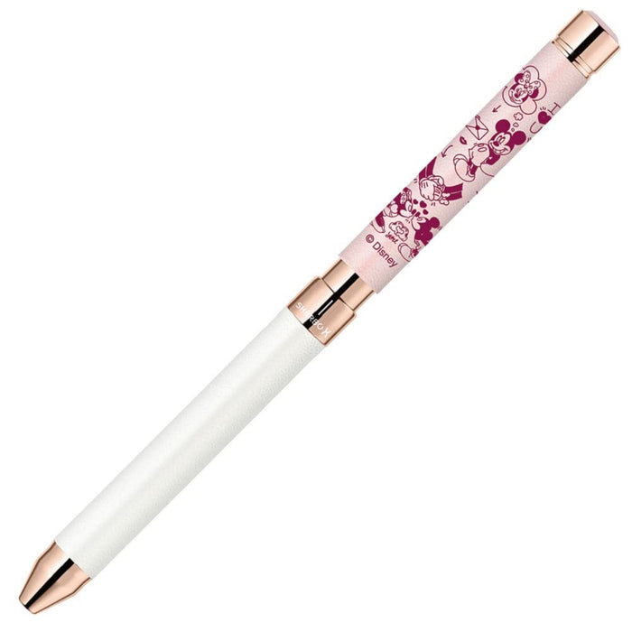 Zebra Multi-Function Shabo X Disney Pen Silky Pink Leather Shaft SB36-DS-LSP