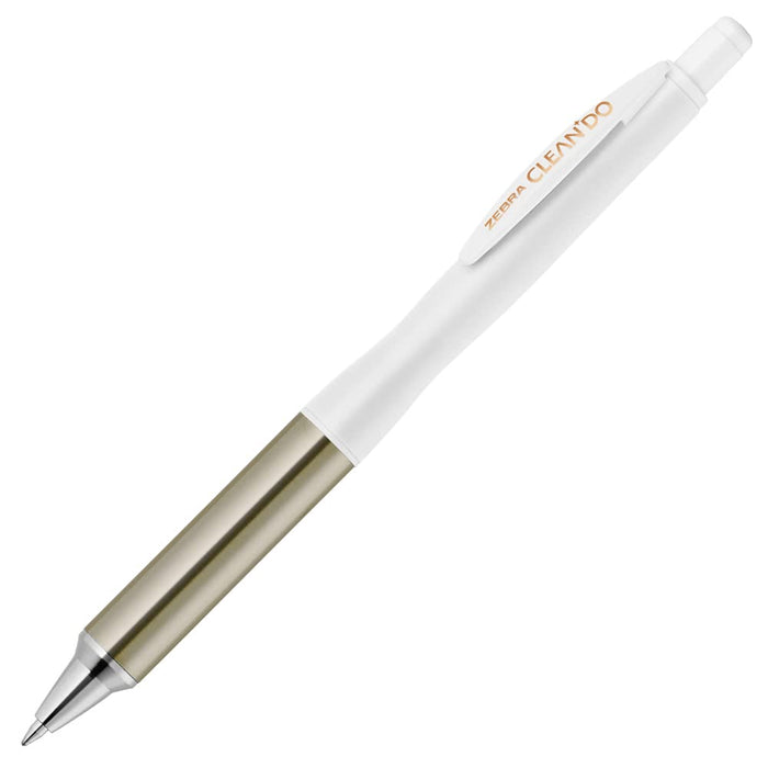 Zebra Antibacterial Clean Doe 0.7mm Oil-Based Ballpoint Pen White 1 Piece