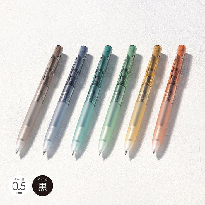 Zebra 0.5mm Ballpoint Pen 10-Pack Oil-Based Black Ink Blen Find Mechanism Lake Blue Axis - B-BAS88-FM2-LBL