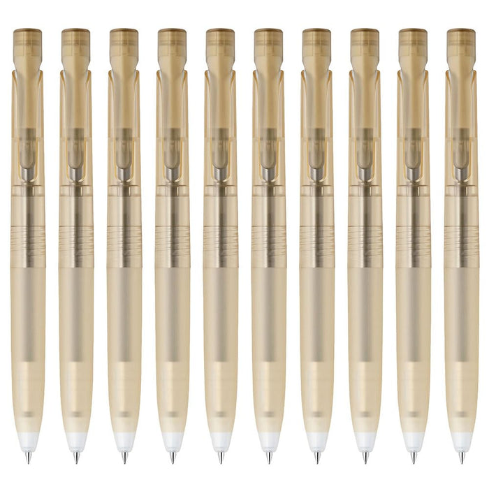 Zebra Oil-Based Ballpoint Pen Black Ink 0.5mm Ocher Axis 10-Piece Pack B-BAS88-FM2-OC